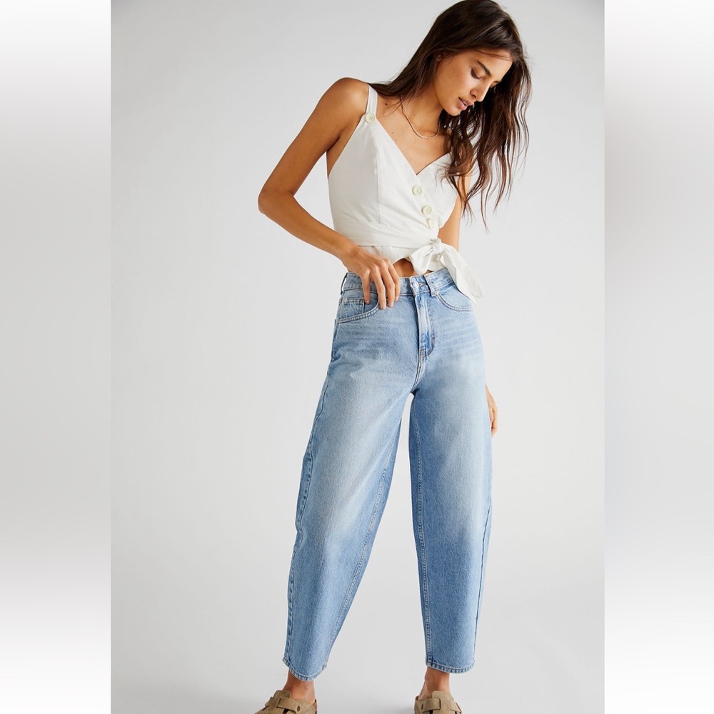 Free People: Westward Barrel Jeans